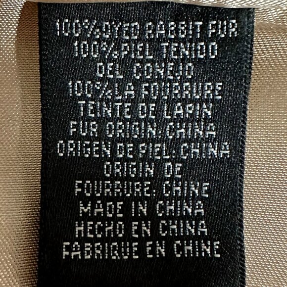 *RARE* Bebe Rhinestone Rabbit Fur Coat - Picture 10 of 13